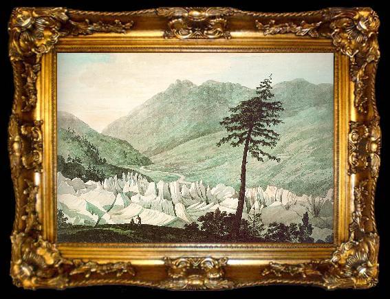 framed  Pars, William The Glacier of Grindelwald, ta009-2